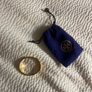 Tory Burch Gold-Tone Bangle with Pouch